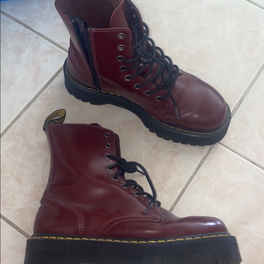 Doc Marten platform boots